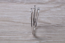 Load image into Gallery viewer, Very Unusual Baguette cut Diamonds set 18ct White Gold Ring