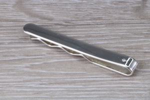 Diamond set Gentlemans Tie Slide. real Diamond and made from solid sterling silver