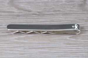 Diamond set Gentlemans Tie Slide. real Diamond and made from solid sterling silver