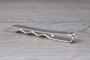 Diamond set Gentlemans Tie Slide. real Diamond and made from solid sterling silver