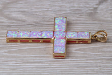 Load image into Gallery viewer, Opal set large Yellow Gold Cross