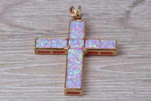 Load image into Gallery viewer, Opal set large Yellow Gold Cross
