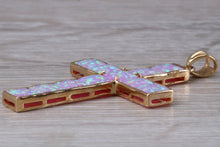 Load image into Gallery viewer, Opal set large Yellow Gold Cross
