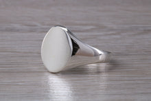 Load image into Gallery viewer, Beautiful high polished Signet ring, suitable for ladies and gents of all age groups, available in your choice of precious metals
