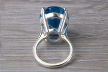 Load image into Gallery viewer, Very Large 36 carat Swiss Blue Topaz Ring