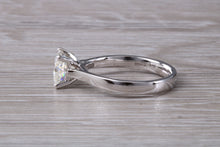 Load image into Gallery viewer, 1.25 carat Princess cut Moissanite Diamond Solitaire