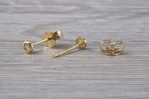 Tiny and Simple Everyday Diamond Solitaire Stud Earrings