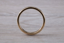 Load image into Gallery viewer, Minimalist 3 mm Wide Flat Profile Yellow Gold Band