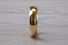 Load image into Gallery viewer, Traditional 5mm wide Court Profile 18ct Yellow Gold Wedding Band