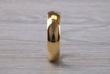 Load image into Gallery viewer, Traditional 5mm wide Court Profile 18ct Yellow Gold Wedding Band