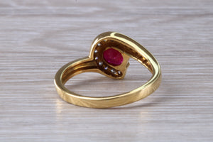 Beautiful Ruby and Diamond Ring