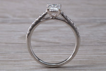 Load image into Gallery viewer, Stunning 1.25ct Moissanite Diamond and Natural Diamond set Engagement Ring