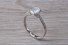 Load image into Gallery viewer, Stunning 1.25ct Moissanite Diamond and Natural Diamond set Engagement Ring