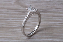 Load image into Gallery viewer, Stunning 1.25ct Moissanite Diamond and Natural Diamond set Engagement Ring