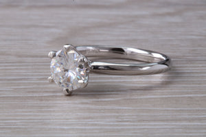 The Ultimate 1.25ct Hearts and Arrows Moissanite Diamond set Platinum Solitaire