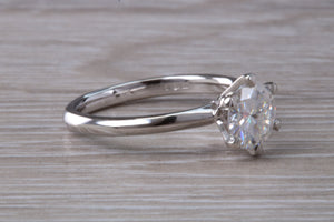 The Ultimate 1.25ct Hearts and Arrows Moissanite Diamond set Platinum Solitaire