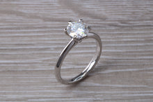 Load image into Gallery viewer, The Ultimate 1.25ct Hearts and Arrows Moissanite Diamond set Platinum Solitaire