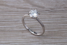 Load image into Gallery viewer, The Ultimate 1.25ct Hearts and Arrows Moissanite Diamond set Platinum Solitaire