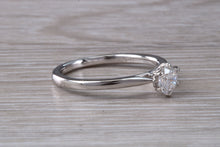 Load image into Gallery viewer, Simple and Elegant Certified Diamond set Platinum Solitaire