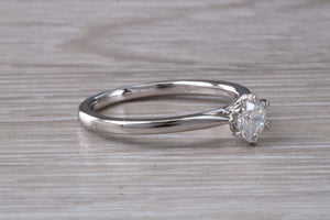 Simple and Elegant Certified Diamond set Platinum Solitaire