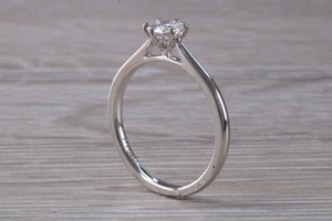 Simple and Elegant Certified Diamond set Platinum Solitaire
