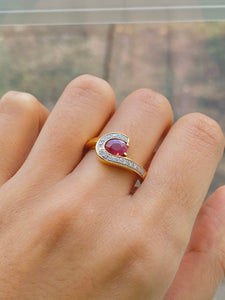 Beautiful Ruby and Diamond Ring
