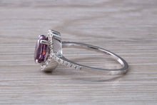 Load image into Gallery viewer, Stunning 1.50 carat Pink Sapphire and Diamond Ring