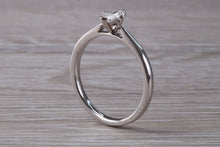 Load image into Gallery viewer, Minimalist Marquise cut Diamond set Platinum Solitaire