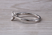 Load image into Gallery viewer, Minimalist Marquise cut Diamond set Platinum Solitaire