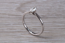 Load image into Gallery viewer, Minimalist Marquise cut Diamond set Platinum Solitaire