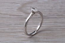 Load image into Gallery viewer, Minimalist Marquise cut Diamond set Platinum Solitaire