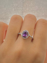 Load image into Gallery viewer, Stunning 1.50 carat Pink Sapphire and Diamond Ring