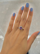 Load image into Gallery viewer, Stunning 1.50 carat Pink Sapphire and Diamond Ring