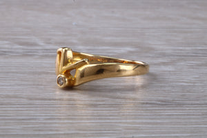Diamond set 18ct Yellow Gold Ring