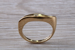 Unusual Diamond set Yellow Gold Ring