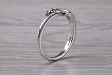 Load image into Gallery viewer, Crossover Diamond set White Gold Ring