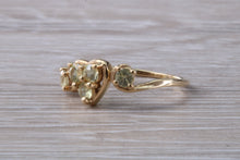 Load image into Gallery viewer, Brazilian Chrysoberyl set Yellow Gold Ring