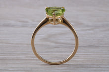 Load image into Gallery viewer, Heart Shape Peridot set Yellow Gold Ring