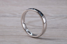 Load image into Gallery viewer, Simple Blue Sapphire Eternity Ring