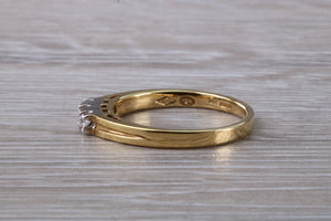 Petite Diamond Trilogy set Yellow and White Gold Ring