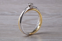 Load image into Gallery viewer, Wrap Over Two Tone 18ct Gold Diamond set Ring