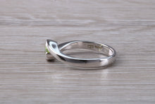 Load image into Gallery viewer, Half carat Peridot set 18ct White Gold Ring