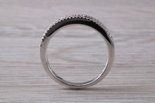 Load image into Gallery viewer, Beautiful Blue Sapphire and Diamond set Eternity Ring