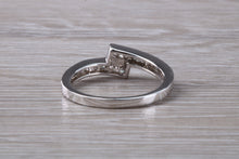 Load image into Gallery viewer, Crossover Baguette cut Diamond set ring