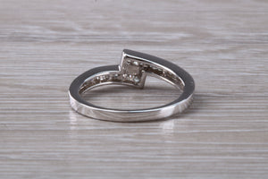 Crossover Baguette cut Diamond set ring