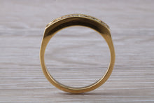 Load image into Gallery viewer, Traditional Half carat Square Princess cut Diamond set Eternity Ring
