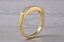 Load image into Gallery viewer, Traditional Half carat Square Princess cut Diamond set Eternity Ring