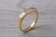 Load image into Gallery viewer, Traditional Half carat Square Princess cut Diamond set Eternity Ring