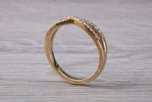 Load image into Gallery viewer, Diamond Crossover set 18ct Yellow Gold Ring