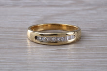 Load image into Gallery viewer, Traditional Princess cut Diamond set 18ct Gold Eternity Ring